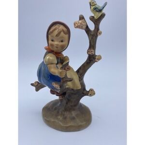 Hummel Apple Tree Girl Lightweight Ceramic & Porcelain Figurine 4". See Descr.